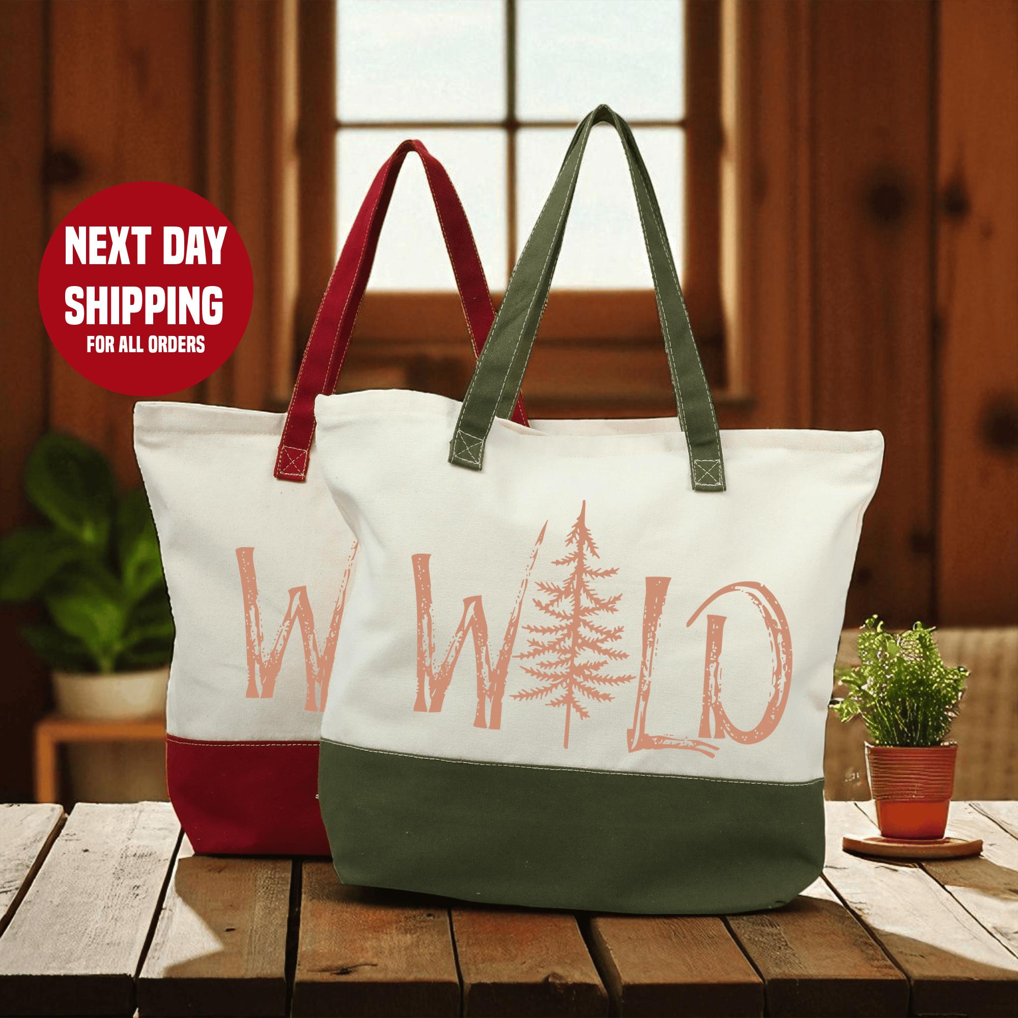 Wild Totebag, Wild Tree Totebag, Nature Outdoor Camping Totebag, Camp Lover Totebag, Nature Totebag, Adventure Totebag, Travel Totebag