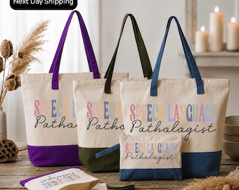 Speech Language Pathologist Tote Bag: Therapist Gift