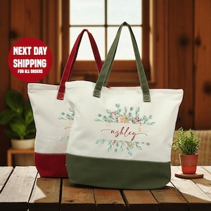 Custom Name Tote Bag, Personalized Name Tote Bag, Canvas Tote Bag, Customized Name Tote, Monogrammed Tote Bag, Custom Name Bag Gifts