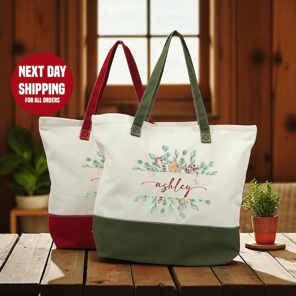Custom Name Tote Bag, Personalized Name Tote Bag, Canvas Tote Bag, Customized Name Tote, Monogrammed Tote Bag, Custom Name Bag Gifts