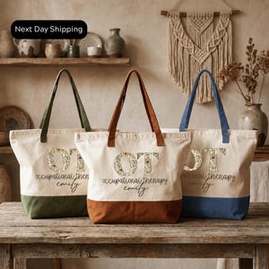 Occupational Therapy Totebag, Custom OT Totebag, Special Education Totebag, Aesthetic Therapy Totebag, Custom Sped Teacher Totebag