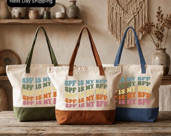 SPF Is My BFF Tote Bag - Skincare Lover Gift