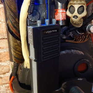 Ghostbusters Radio MT500 / Walkie Talkie Full Size Prop Kit With Custom Vintage style Name Sticker