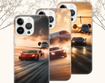 Funda de lujo para coche: funda de gel TPU para iPhone, Samsung y Pixel