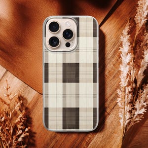 Plaid Tartan Fabric Print Phone Case: iPhone, Samsung, Pixel