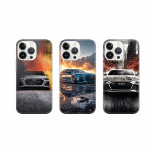 Audi Car Phone Case: TPU Gel Cover, UV Print