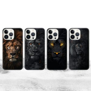 Lion Phone Case: Animal Art TPU Gel Cover