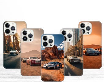 Luxury Car Phone Case: Dubai Sports Car Design, Personalizable TPU Gel Cover