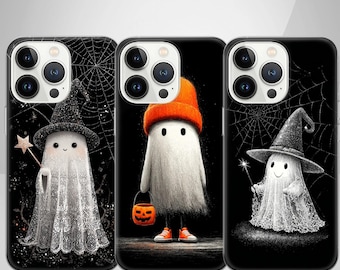 Halloween phone case Phone Case Halloween ghost Cover for iPhone 16 15 14 13 12 Pro Xs Samsung S24 S23 S22 FE A25 A15 Pixel 9 8A 7