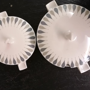 Vintage zeldzaamheid: 2 Thomas Finlandia serveerschalen met deksels, exclusief dinerservies uit het midden van de 20e eeuw van Rosenthal.
