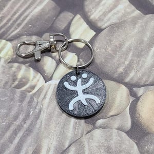 Coqui Taino Keychain - 3D Printed - Laser engraved