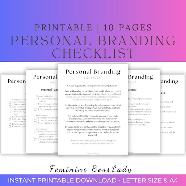 Personal branding checklist | Be your own coach | 63 bullets to improve your personal brand with ease