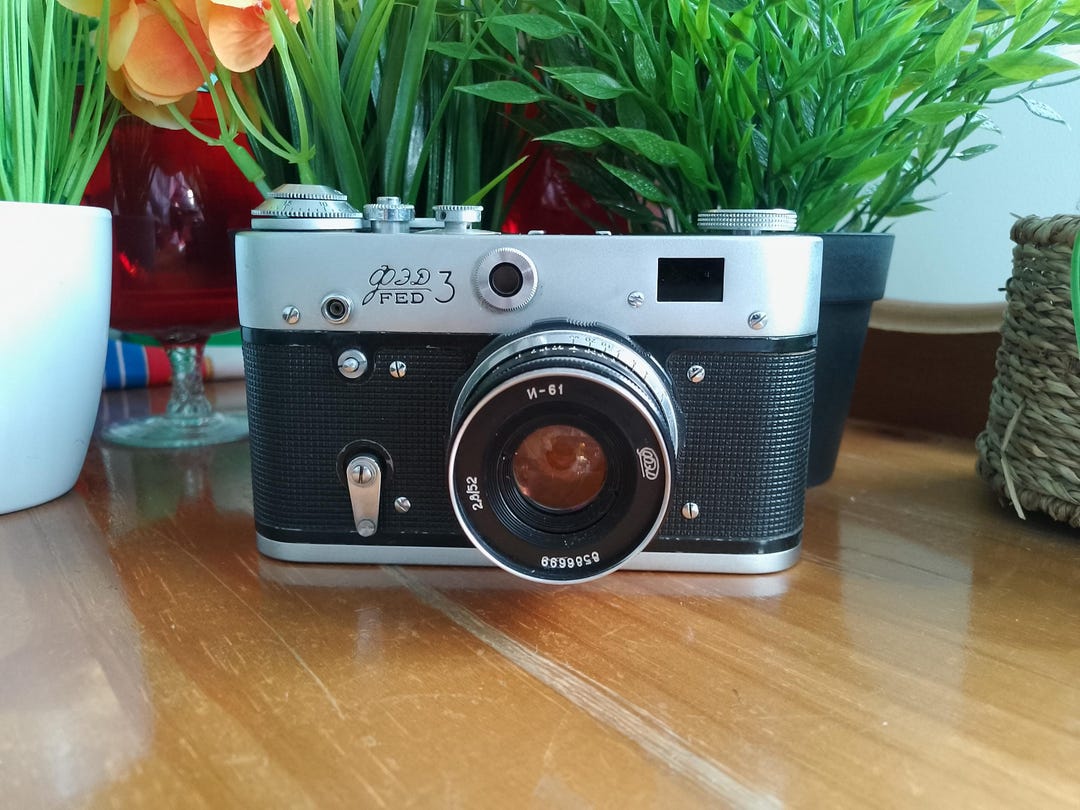 改修されたFED-3 35mmフィルムカメラ、ソ連製レンジファインダー