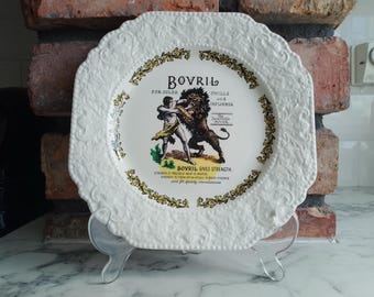 Vintage Bovril Advertising Plate: Victorian Style Ceramic Kitchen Decor