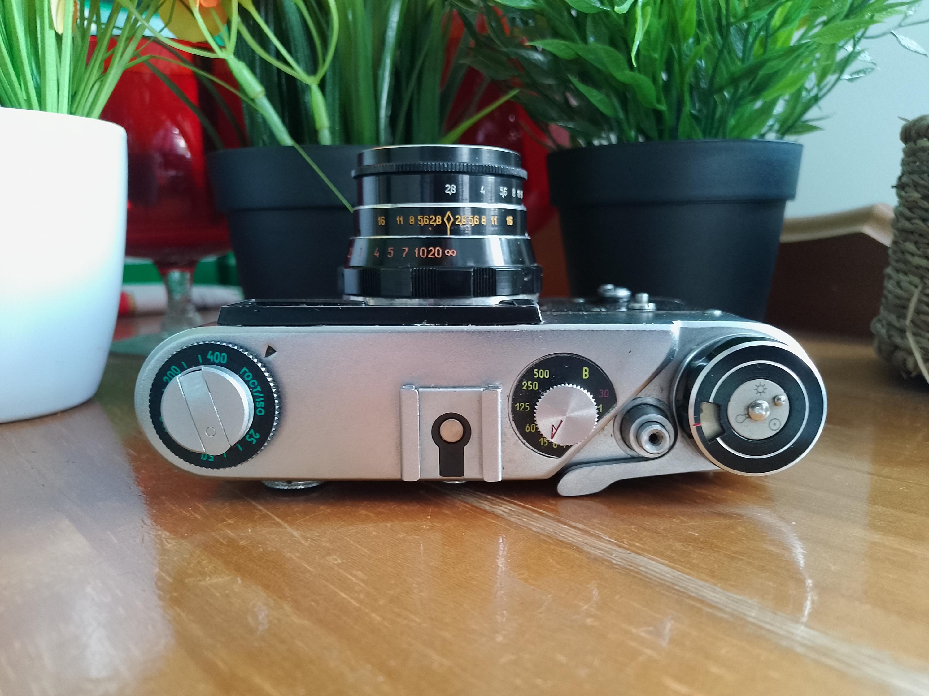 改修済み FED-5B 35 mm フィルムカメラ、ソ連製ライカ M39 マウント