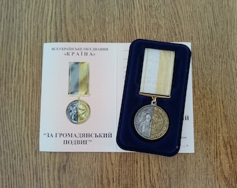 Medalla del Liquidador de Chernóbil: Premio Civil Ucraniano, con Documento