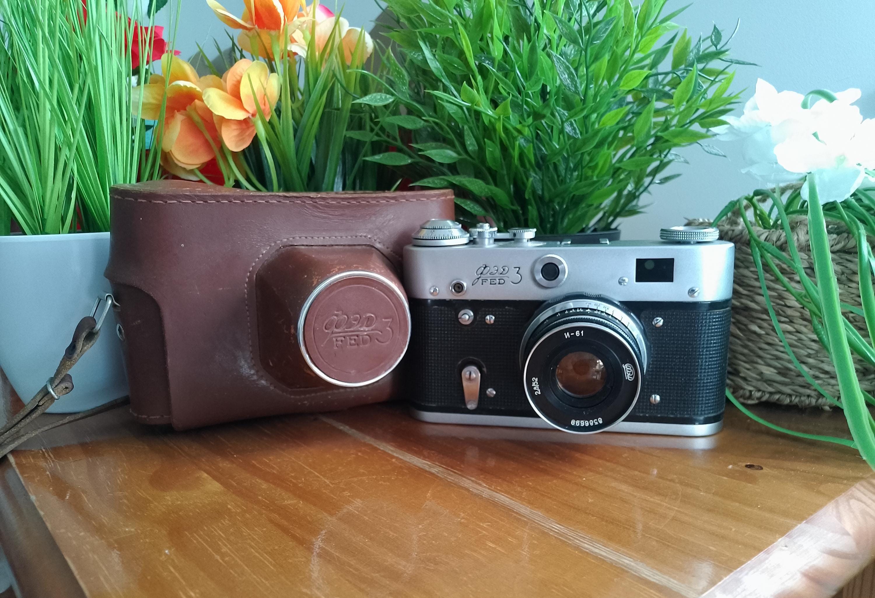 改修されたFED-3 35mmフィルムカメラ、ソ連製レンジファインダー