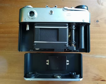改修済みFED-5Bソビエトレンジファインダーカメラ、M39ライカマウント