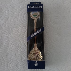 Vintage Tradition Silver Plated Thornton Le  Dale Collectible Silver Tea Spoon with Original Box