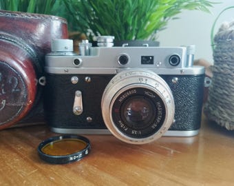 Zorki-2C CLAD volledig werkend, video 35 mm-afstandsmetercamera - 1958 USSR, onderhouden, 58097823