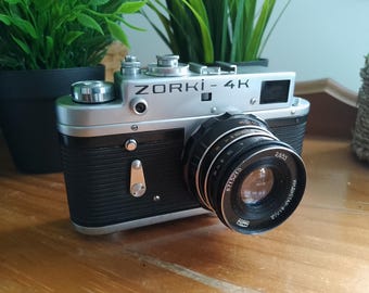 Zorki-4k ソビエト製レンジファインダーフィルムカメラ（レンズ付き