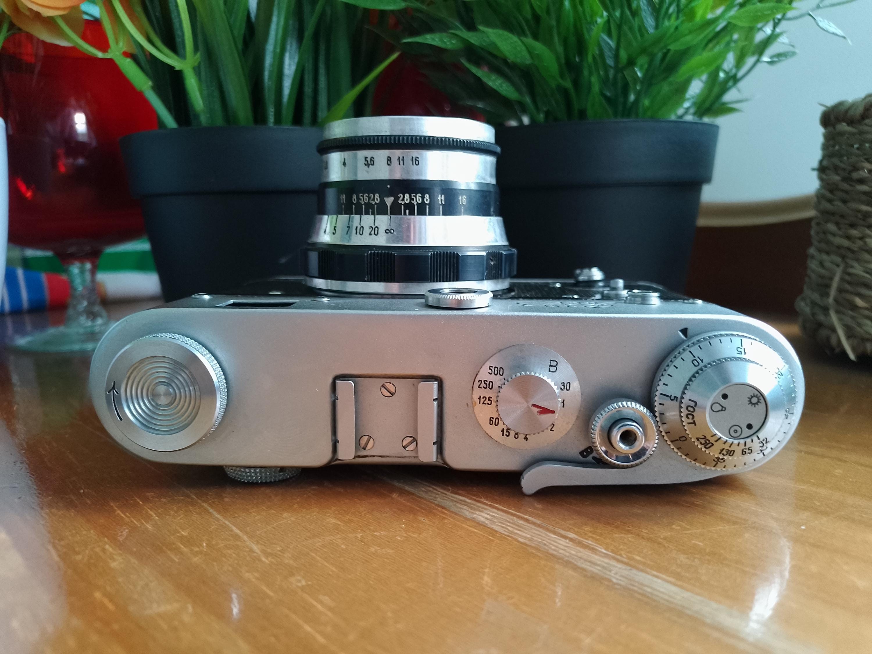 改修されたFED-3 35mmフィルムカメラ、ソ連製レンジファインダー