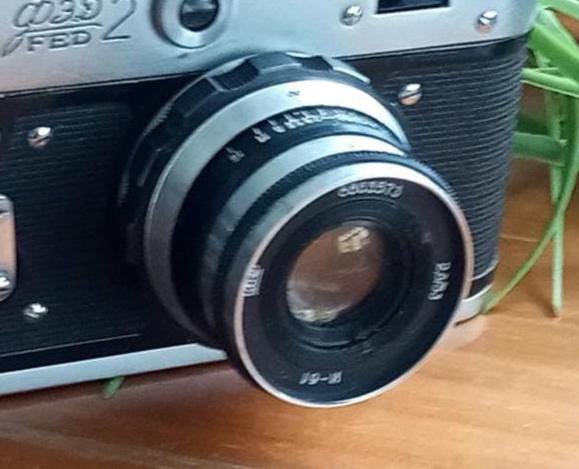 改修されたFED-3 35mmレンジファインダーカメラ、ソ連ソビエトフィルム