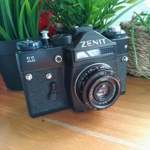 改修済みZenit-3 Mフィルムカメラ、Industar-50レンズ、ソビエト連邦製