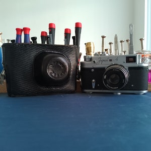 Zorki-4 VIDEO 50 Years of Great October VIDEO Refurbished USSR Russian Rangefinder Leica copy camera 6617623
