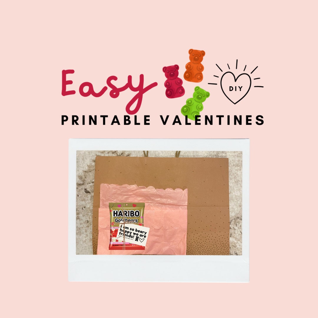 Easy Printable Valentine - Etsy