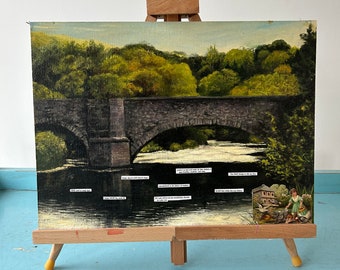 pintura al óleo con citas inspiradoras.