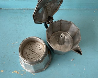 Cafetera de estufa italiana vintage