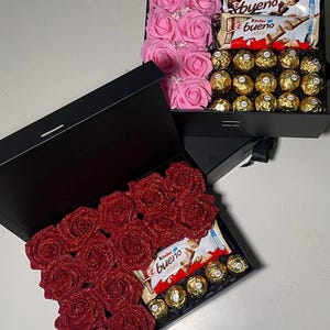 Chocolate & Roses Gift Box | Gift Hamper | Red Roses | Flowers and Chocolate