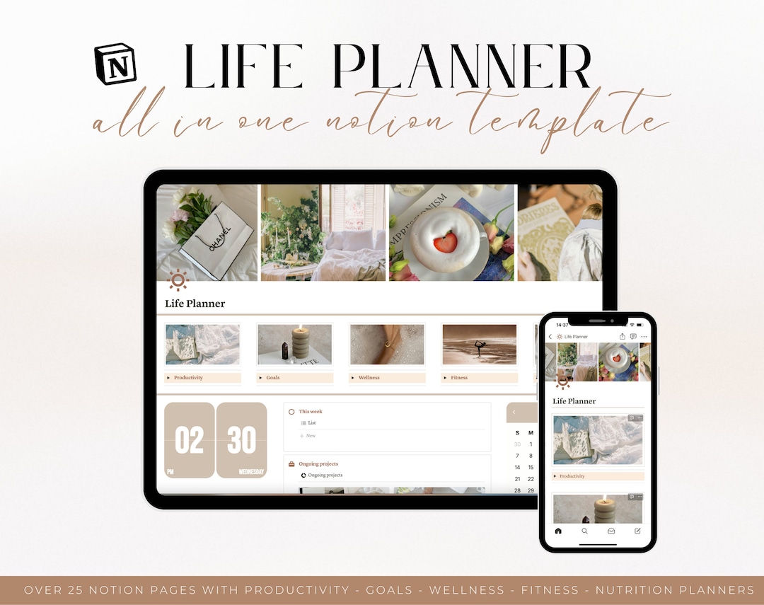 Ultimate Life Planner 2026 All in One Notion Template | Digital Daily ...