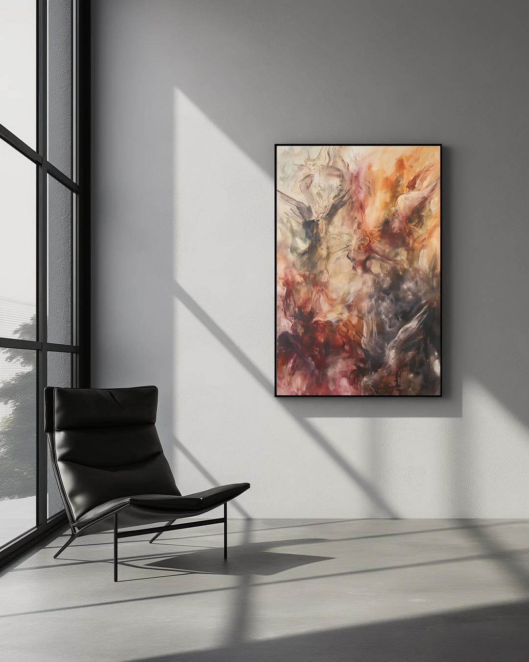 Printable Abstract Wall Art, Contemporary Digital Poster for Office or ...