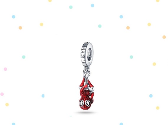 【Pandora】Disney MARVEL スパイダーマン ビーズチャーム Pandora Marvel Hanging Spider-Man Dangle Charm | REEDS Jewelers