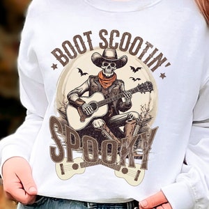 Western Halloween PNG, Boot Scootin Spooky Png, Skeleton Png, Cowboy Png, Trendy Western Designs, Western Png Files, Trendy Png, Spooky Png