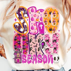 Cute Spooky Season PNG, Spooky Halloween Png, Preppy Halloween Png, Trendy Halloween Shirt Png File, Coquette Halloween, Sublimation Png