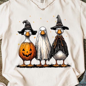 Spooky Goose PNG for Shirt, Goose Halloween Png, Halloween Sublimation Designs, Halloween Shirt Png, Goose Witch Png, Goose Ghost Png