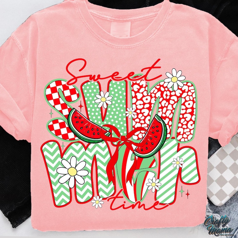 Sweet Summer Time PNG, Popular Summer Png, Watermelon Shirt Png, Summer Shirt Png, Watermelon Png, Summer Trendy Png, Trending Png for Shirt image 1