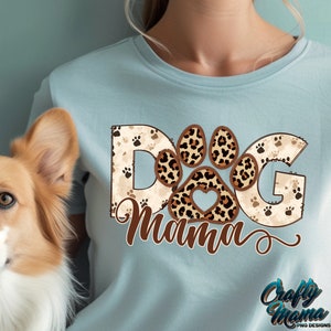 Dog Mama Png, Faux Embroidery Sublimation Download, Dog Love Png, Dog Mom Png, Dog Png Design, Dog Mama Png, Faux Embroidery Paw Print Png