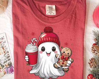 Niedliche Geist Weihnachten PNG-Datei, Niedliche Weihnachtsgeist Png, Kinder Weihnachten Png für Shirt, Kinder Weihnachten Shirt Png, Süßes Weihnachten Png Design