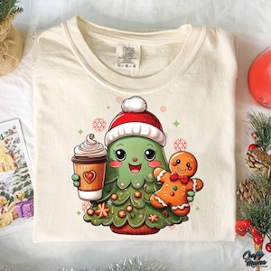 Cute Christmas Tree PNG, Cute Christmas Png File For Shirt, Kids Christmas Tree Shirt Png, Kids Christmas Shirt Png, Christmas Coffee Png