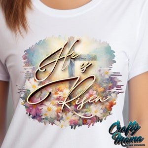 Él ha resucitado Png, Pascua Png, Jesús Png, Cristiano Png, Religioso Png, Versículo bíblico imprimible, Sublimación de camiseta de resurrección Png