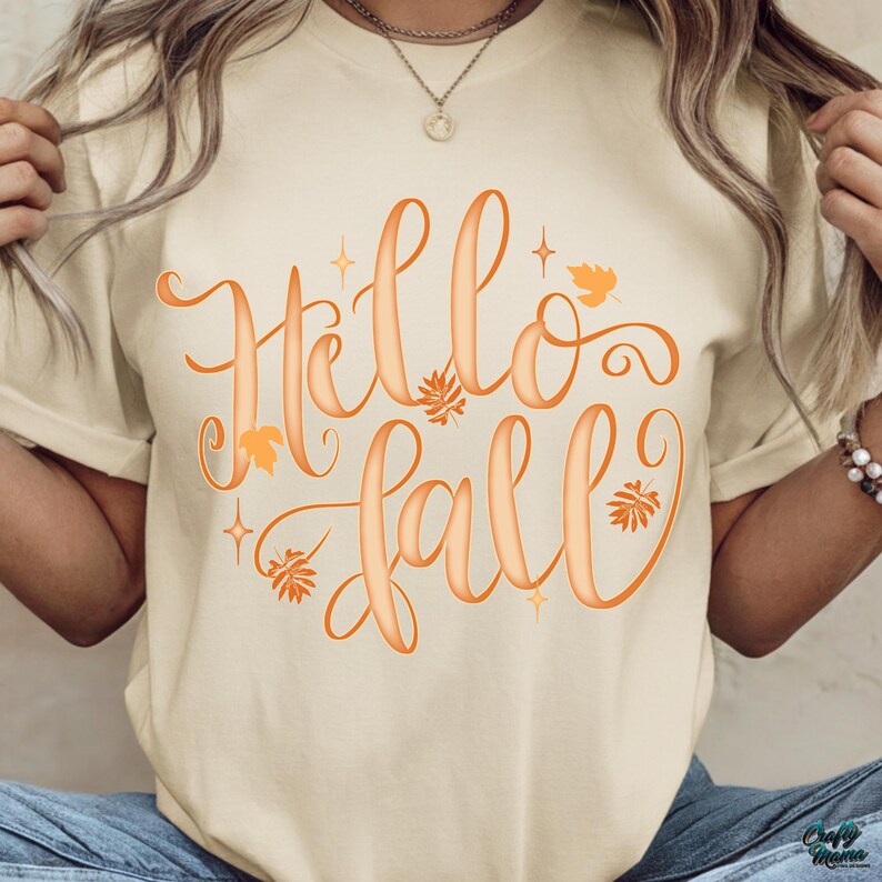 Hola Otoño PNG, Camiseta Otoño Coqueta Png, Diseños de Sublimación de Otoño de Moda, Otoño Preppy Png, Otoño Femenino Png para Camiseta, Camiseta Otoño Png imagen 8