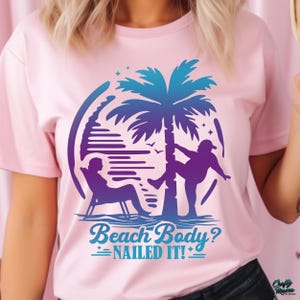 Grappig strand png, strandlichaam genageld, grappig strandshirt heren png, papa bod png, zomer png sublimatie ontwerpen, digitale downloads afbeelding 10