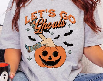 Let's Go Ghouls PNG, Girly Halloween Png, Western Halloween Png, Halloween Cowgirl Png, Sublimation Designs, Trendy Halloween Shirt Png
