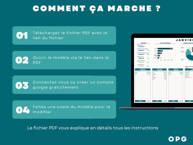 Modèle BUDGET MENSUEL Google Sheets Planner Budget Modèle Finance Tracker Gestion financière Budget Tableur Planificateur financier image 9