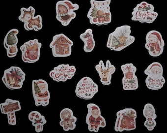 Juego de pegatinas navideñas de 7 piezas.