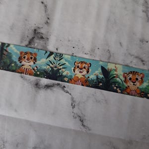 Muestra de cinta Washi *Tigre con palomitas de maíz* 1 m